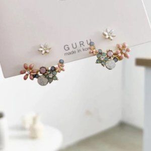 Korean Fresh Flower Earrings